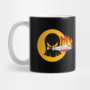 ghost with fiery knife Mug